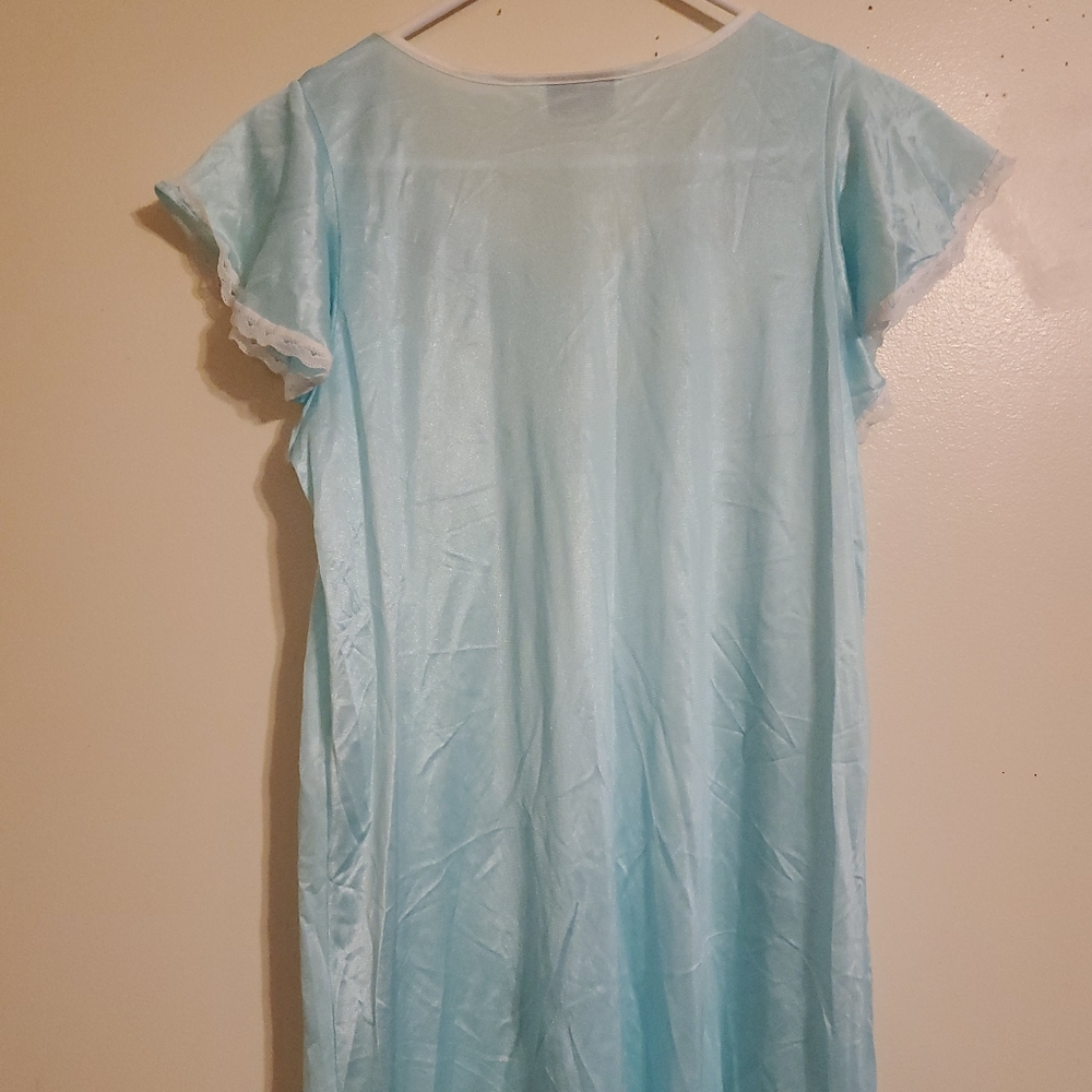 +Vintage | Light Blue Embroidered Gown - Picture 7 of 9